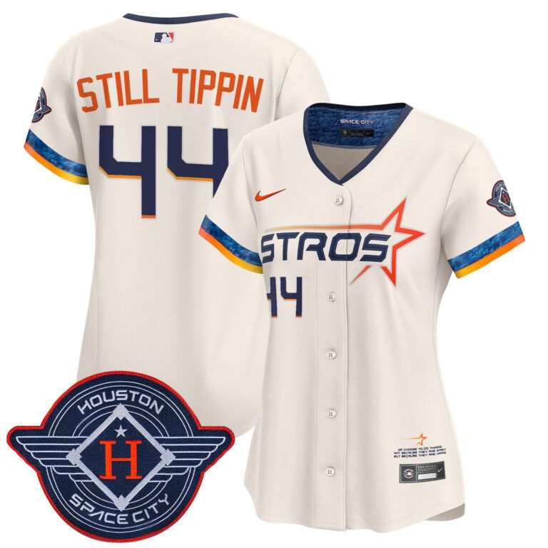 Women Houston Astros #44 Still Tippin cream 2025 City Connect Vapor Limited Stitched Jersey